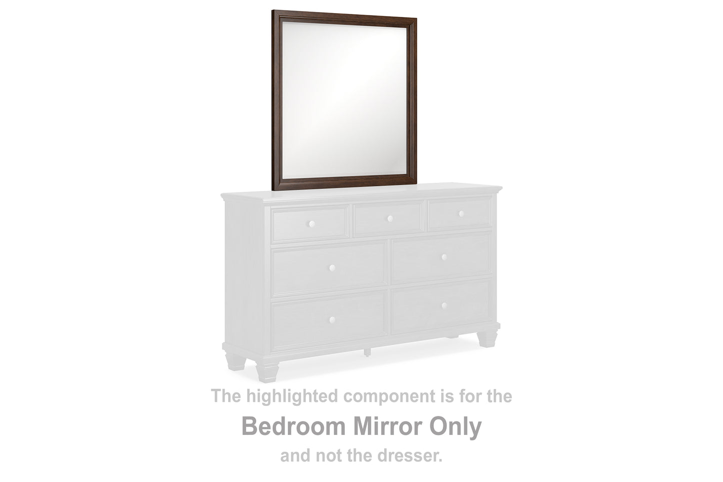 Auburndale Furniture Outlet - Ashley Furniture - Danabrin Bedroom - Bedroom Mirror / Brown - B685-36