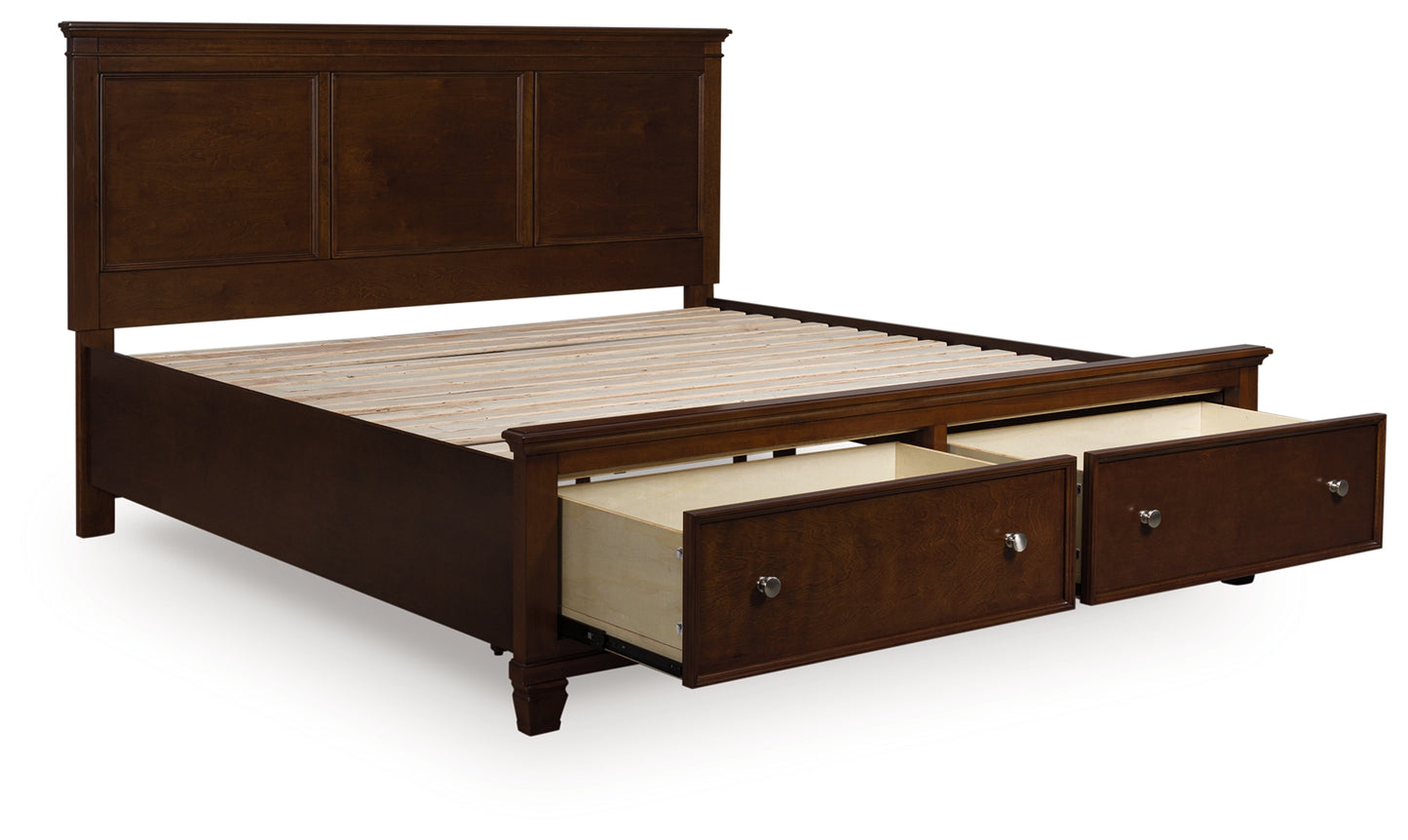 Auburndale Furniture Outlet - Ashley Furniture - Danabrin Bedroom - King Panel Storage Bed / Brown - B685B18