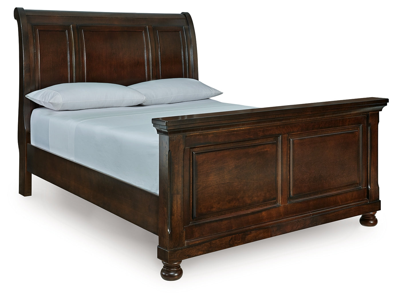 Auburndale Furniture Outlet - Ashley Furniture - Porter Bedroom - Queen Sleigh Bed / Rustic Brown - B697B48