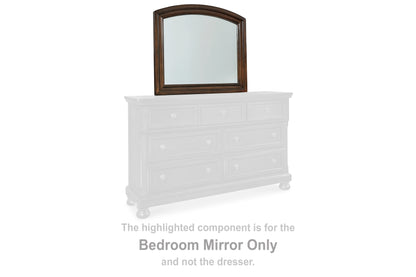 Auburndale Furniture Outlet - Ashley Furniture - Porter Bedroom - Bedroom Mirror / Rustic Brown - B697-36