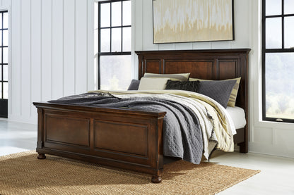 Auburndale Furniture Outlet - Ashley Furniture - Porter Bedroom - California King Panel Bed / Rustic Brown - B697B12