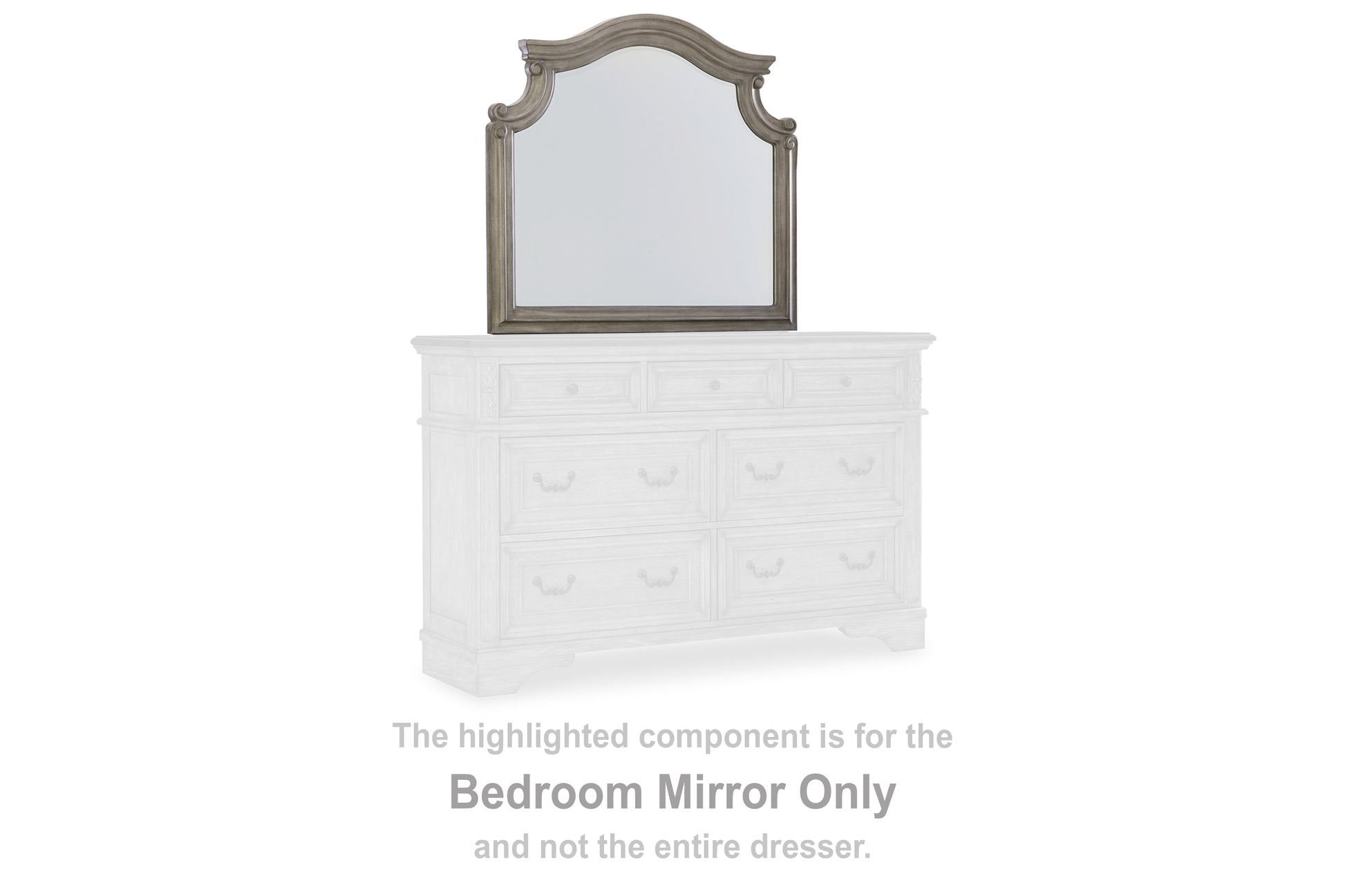Auburndale Furniture Outlet - Ashley Furniture - Lodenbay Bedroom - Bedroom Mirror / Antique Gray - B751-36
