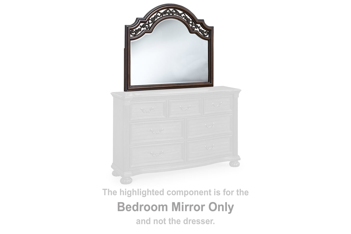 Auburndale Furniture Outlet - Ashley Furniture - Lavinton Bedroom - Bedroom Mirror / Brown - B764-36