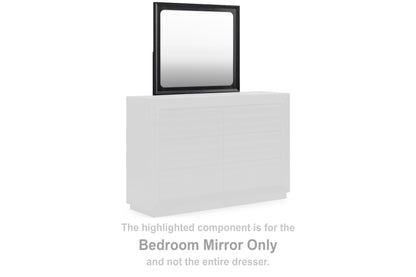 Auburndale Furniture Outlet - Ashley Furniture - Londer Bedroom - Bedroom Mirror / Black - B768-36