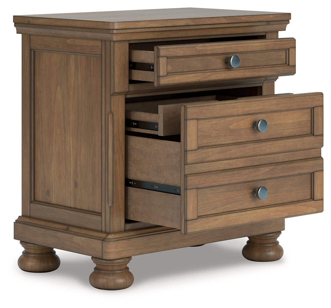 Auburndale Furniture Outlet - Ashley Furniture - Feddinger Bedroom - Two Drawer Night Stand / Medium Brown - PCB779-92