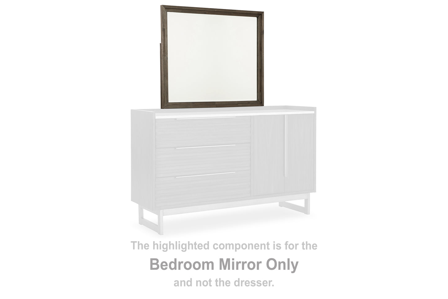 Auburndale Furniture Outlet - Ashley Furniture - Arkenton Bedroom - Bedroom Mirror / Grayish Brown - B786-36