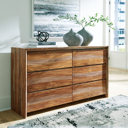 Auburndale Furniture Outlet - Ashley Furniture - Dressonni Bedroom - Dresser / Brown - B790-31