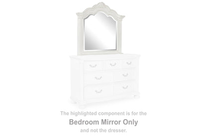 Auburndale Furniture Outlet - Ashley Furniture - Montelaine Bedroom - Bedroom Mirror / Antique White - B795-36