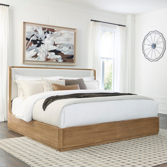 Auburndale Furniture Outlet - Ashley Furniture - Pamaria Bedroom - King Upholstered Bed - PCB802B7
