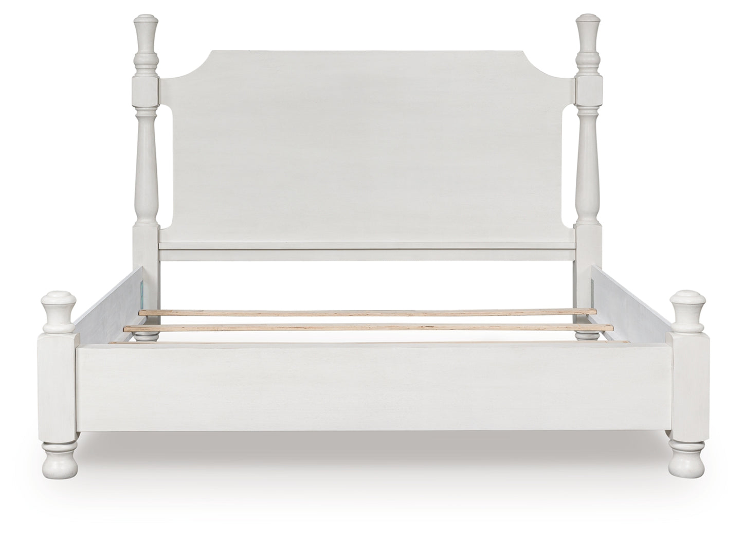 Auburndale Furniture Outlet - Ashley Furniture - Rowlenstown Bedroom - Queen Poster Bed / Antique White - PCB823B2