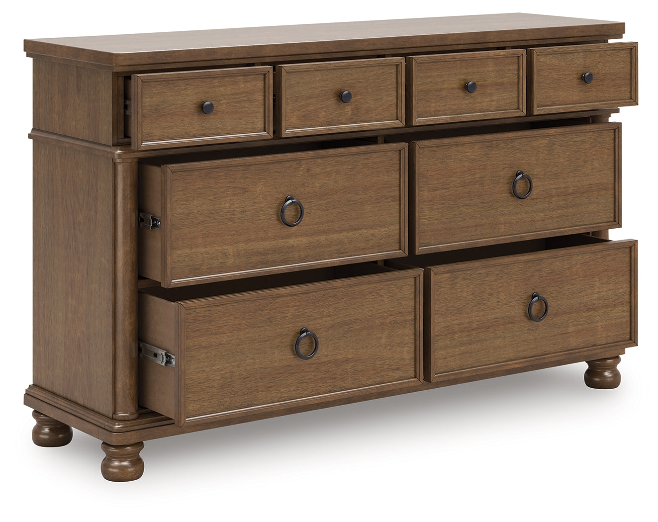 Auburndale Furniture Outlet - Ashley Furniture - Rowlenstown Bedroom - Dresser / Brown - PCB824-31
