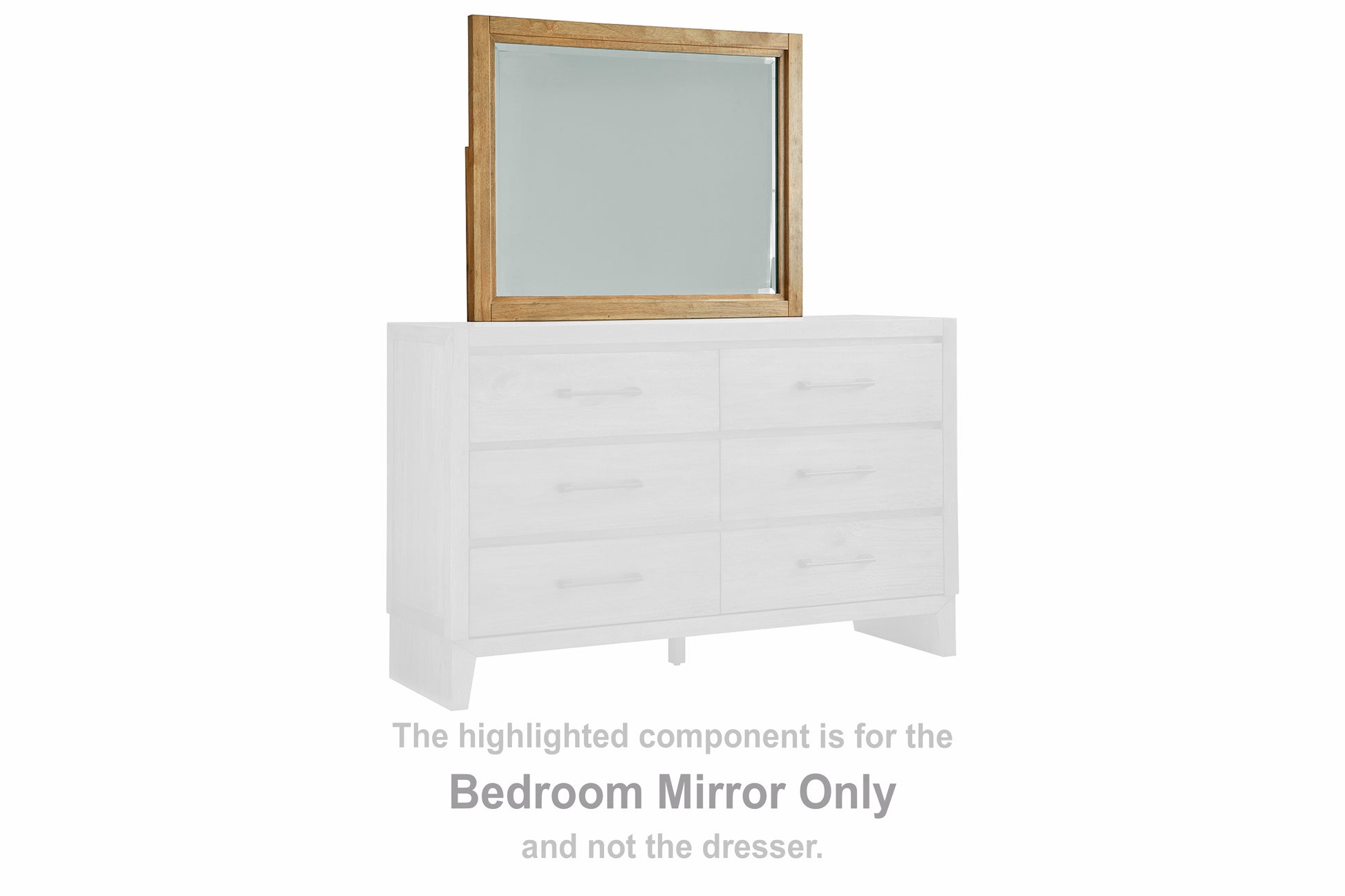 Auburndale Furniture Outlet - Ashley Furniture - Sherbana Bedroom - Bedroom Mirror / Light Brown - B833-36