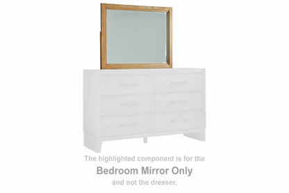 Auburndale Furniture Outlet - Ashley Furniture - Sherbana Bedroom - Bedroom Mirror / Light Brown - B833-36