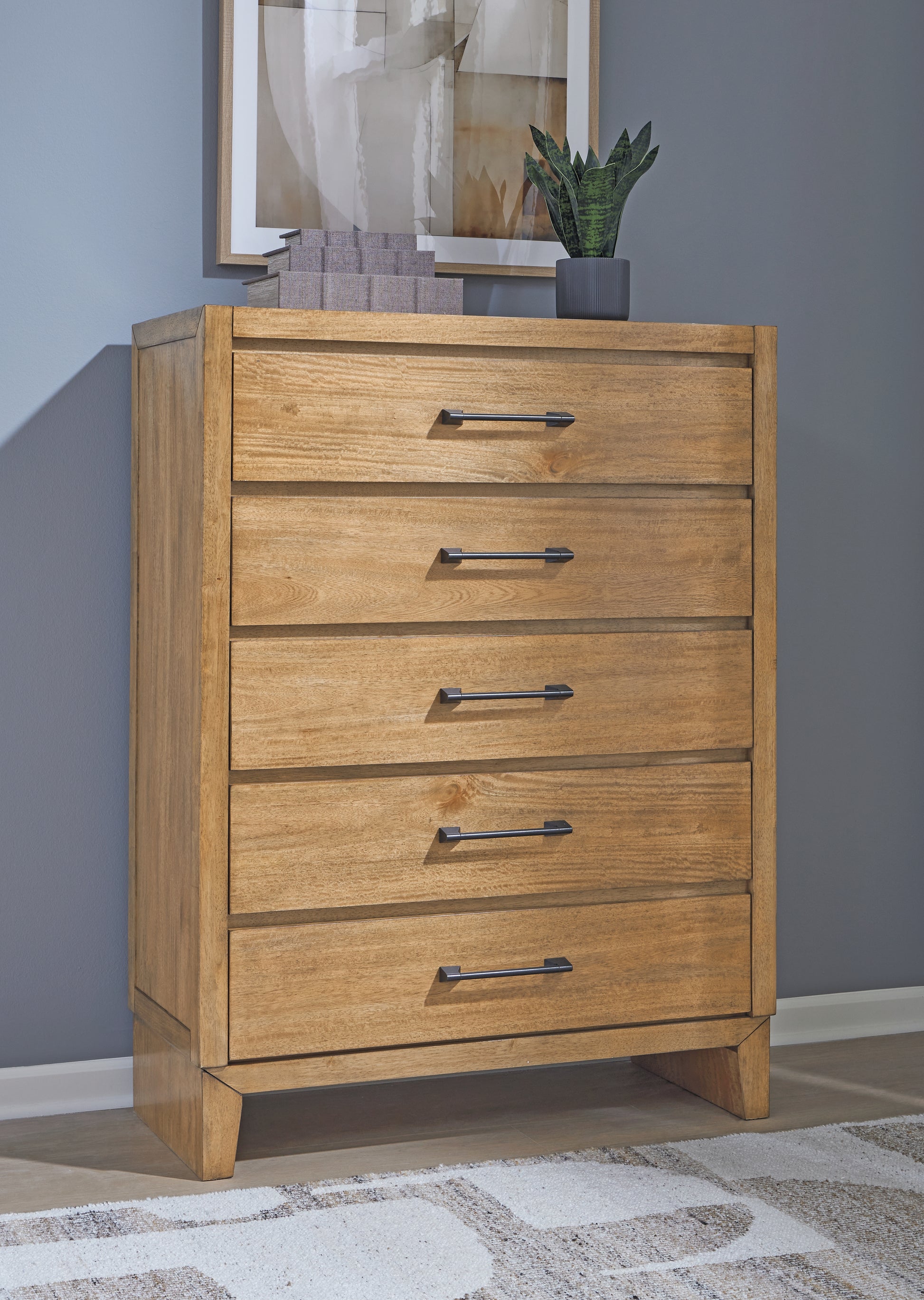 Auburndale Furniture Outlet - Ashley Furniture - Sherbana Bedroom - King Panel Bed / Light Brown - B833B4