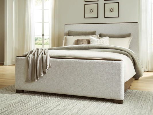Auburndale Furniture Outlet - Ashley Furniture - Radkin Bedroom - King Upholstered Panel Bed - PCB843B4
