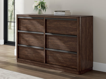 Auburndale Furniture Outlet - Ashley Furniture - Dilenno Bedroom - Dresser / Dark Brown - PCB857-31
