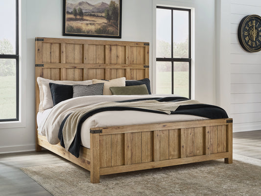 Auburndale Furniture Outlet - Ashley Furniture - Ridgester Bedroom - California King Panel Bed - B858B7
