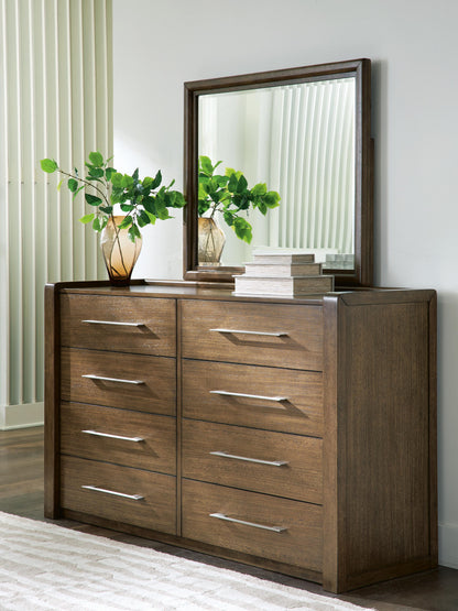 Auburndale Furniture Outlet - Ashley Furniture - Marxmore Bedroom - Dresser and Mirror / Brown - B863B1