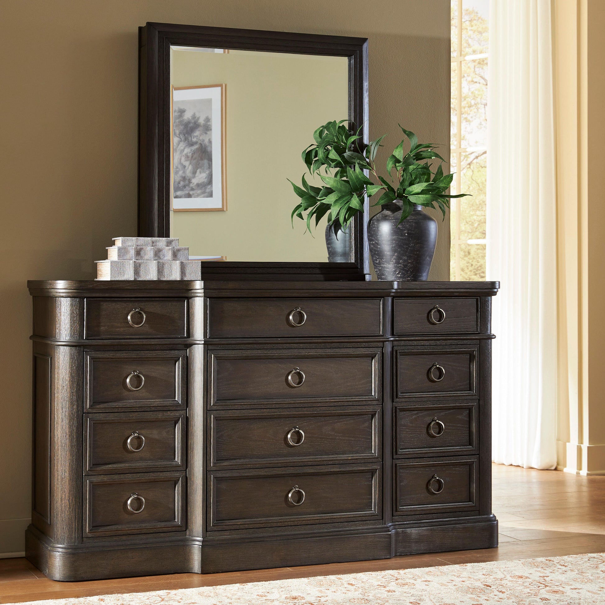 Auburndale Furniture Outlet - Ashley Furniture - Wickenger Bedroom - Dresser and Mirror - PCB889B1