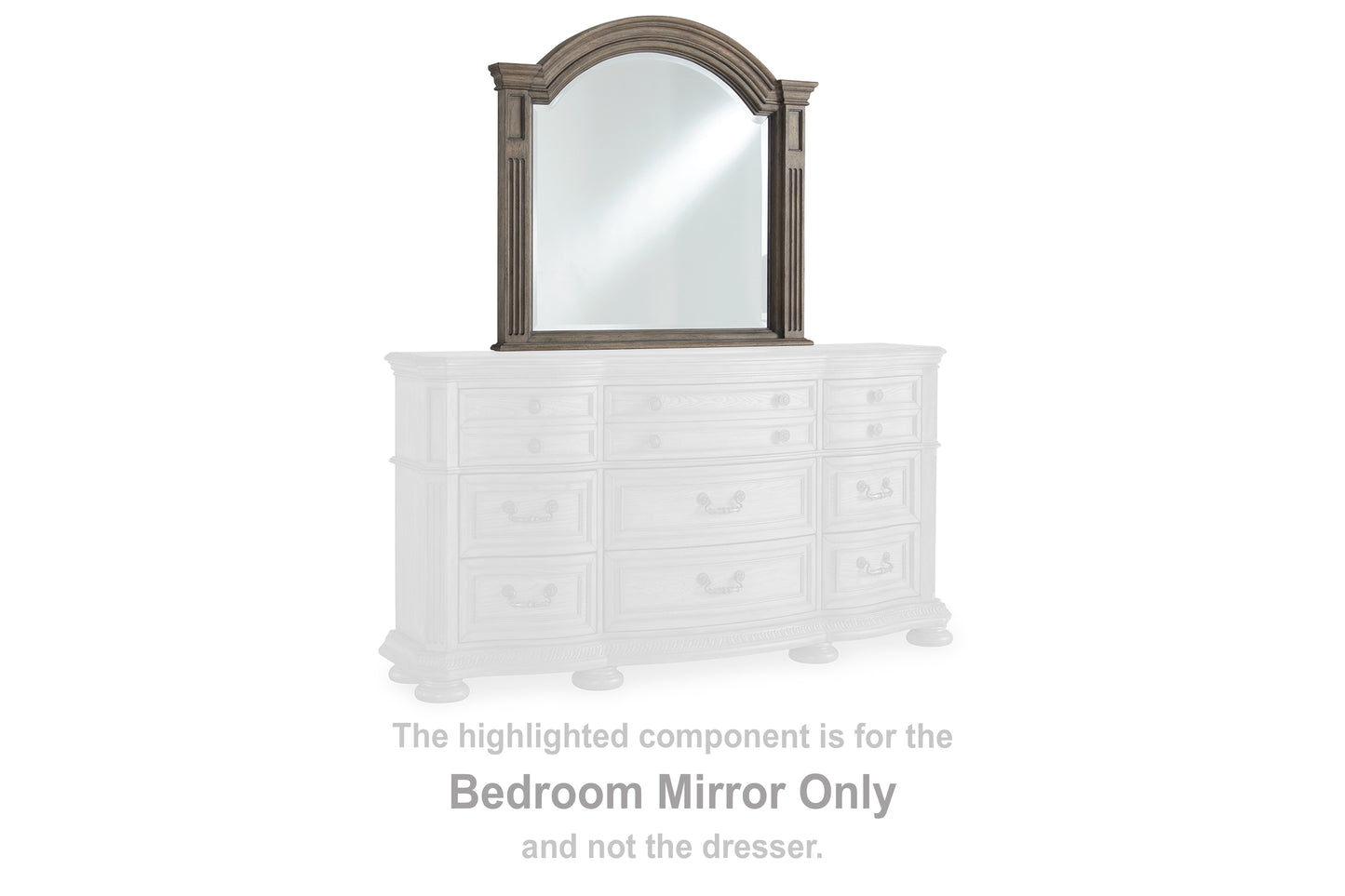 Auburndale Furniture Outlet - Ashley Furniture - Ardenfield Bedroom - Bedroom Mirror / Light Brown - B944-36