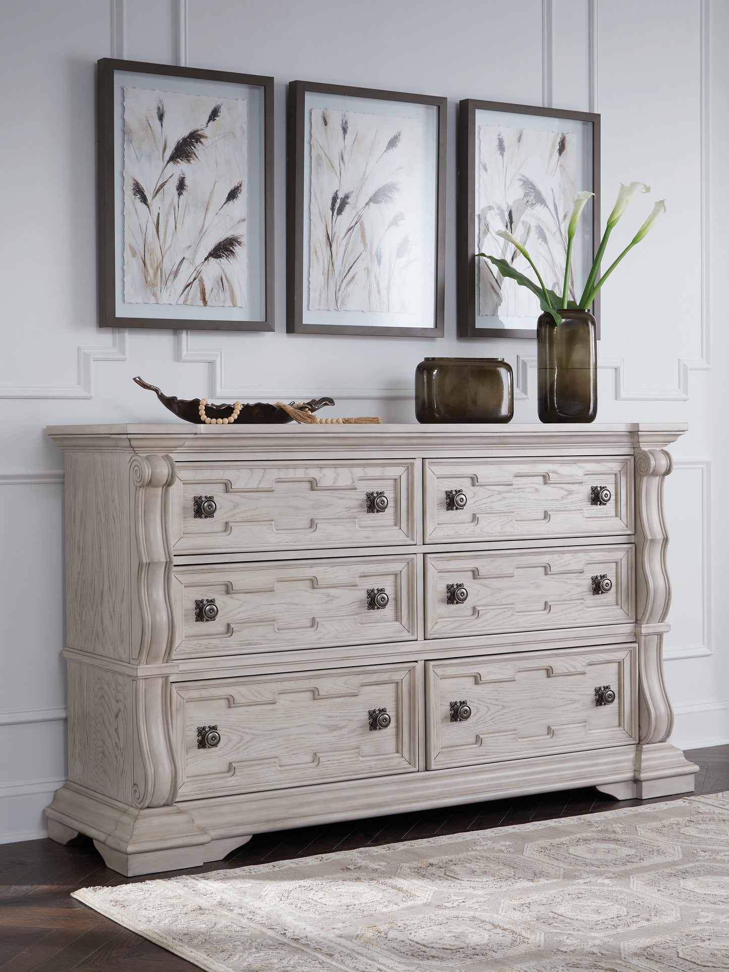 Auburndale Furniture Outlet - Ashley Furniture - Bruchandi Bedroom - Dresser / Antique White - PCB948-31