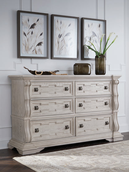 Auburndale Furniture Outlet - Ashley Furniture - Bruchandi Bedroom - Dresser / Antique White - PCB948-31