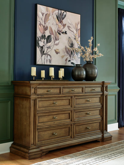 Auburndale Furniture Outlet - Ashley Furniture - Frantanna Bedroom - Dresser / Brown - PCB949-31