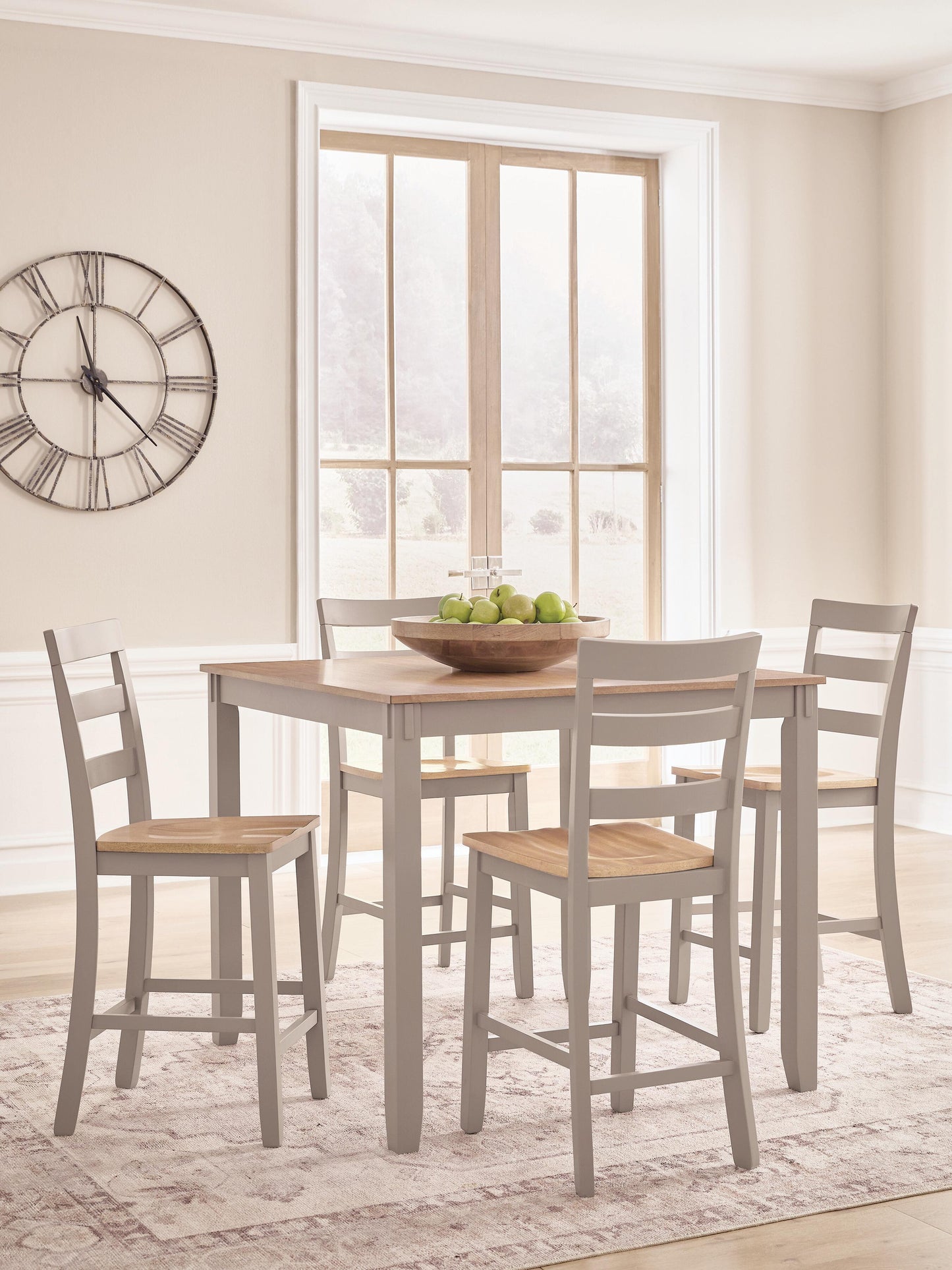Auburndale Furniture Outlet - Ashley Furniture - Harperfeld Dining Room - DRM Counter Table Set (5/CN) - PCD403-223