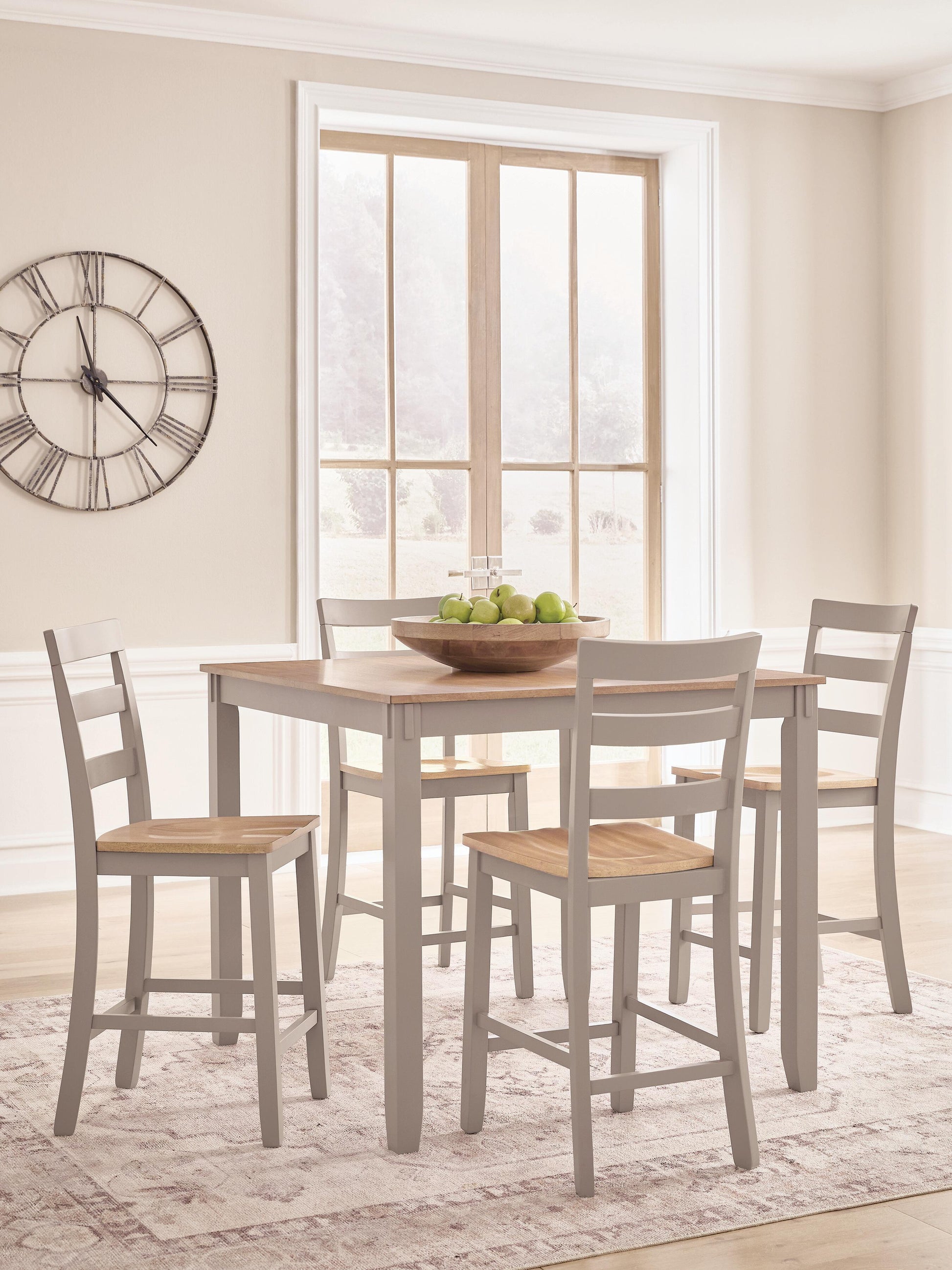 Auburndale Furniture Outlet - Ashley Furniture - Harperfeld Dining Room - DRM Counter Table Set (5/CN) - PCD403-223