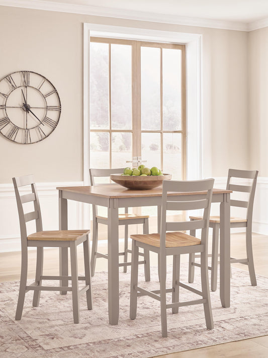 Auburndale Furniture Outlet - Ashley Furniture - Harperfeld Dining Room - DRM Counter Table Set (5/CN) - PCD403-223