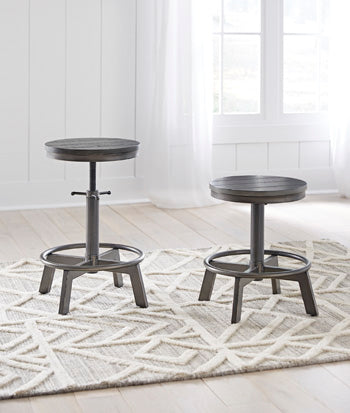 Auburndale Furniture Outlet - Ashley Furniture - Torjin Dining Room - Counter Height Stool (Set of 2) / Gray - D440-324X2