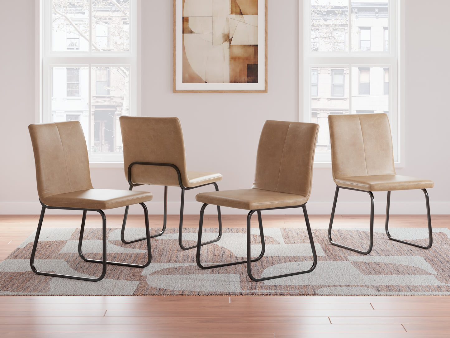 Auburndale Furniture Outlet - Ashley Furniture - Pharwynn Dining Room - Dining Chair (Set of 4) / Multi - D446-02X4