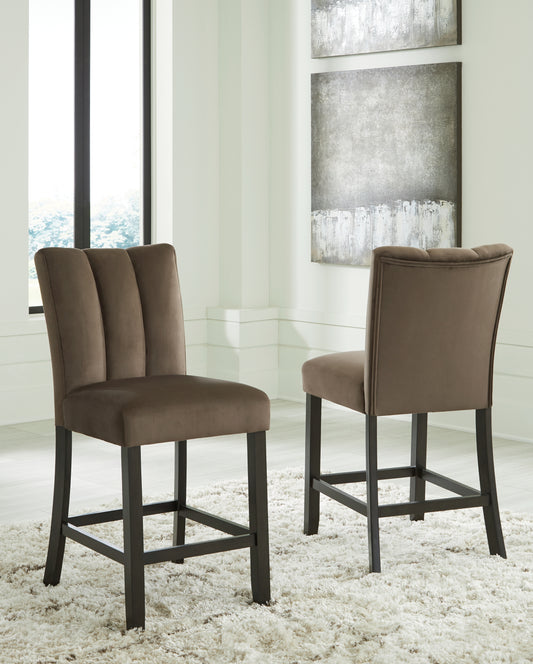 Auburndale Furniture Outlet - Ashley Furniture - Jeshina Counter Height Barstool (Set of 2) - Counter Height Barstool (Set of 2) / Mocha - PCD581-124X2