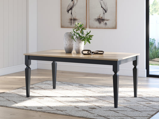 Auburndale Furniture Outlet - Ashley Furniture - Brenkerton Dining Table - Rectangular Dining Room Table / Grayish Brown/Black - PCD591-25