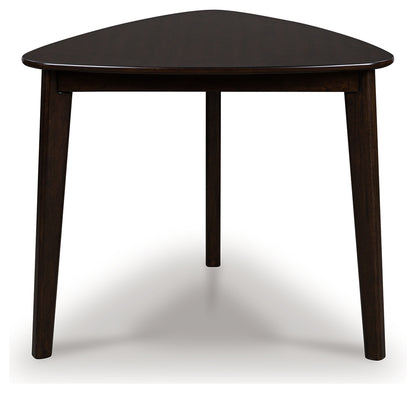 Auburndale Furniture Outlet - Ashley Furniture - Mallenette Dining Table - Triangle Dining Room Table / Merlot - PCD607-16