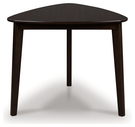 Auburndale Furniture Outlet - Ashley Furniture - Mallenette Dining Table - Triangle Dining Room Table / Merlot - PCD607-16