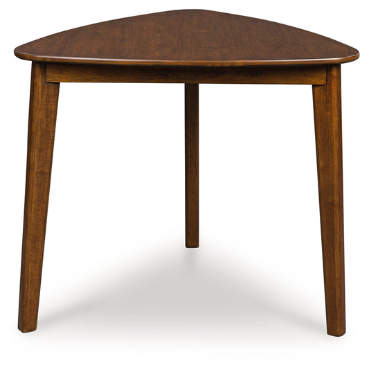 Auburndale Furniture Outlet - Ashley Furniture - Tameride Dining Table - Triangle Dining Room Table / Brown - PCD609-16