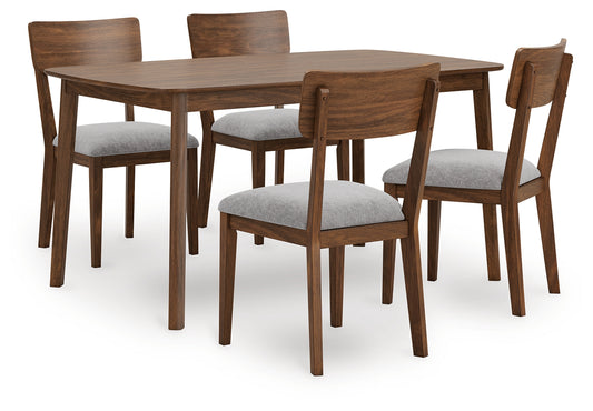 Auburndale Furniture Outlet - Ashley Furniture - Tameride Dining Table and 4 Chairs (Set of 5) - Dining Room Table Set (5/CN) / Brown - PCD609-225