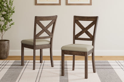 Auburndale Furniture Outlet - Ashley Furniture - Moriville Dining Room - Dining Chair (Set of 2) / Beige - D631-01X2