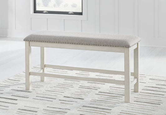 Auburndale Furniture Outlet - Ashley Furniture - Robbinsdale Dining Room - Counter Height Dining Table / Antique White / 36"W x 72"D x 37"H - D642D7