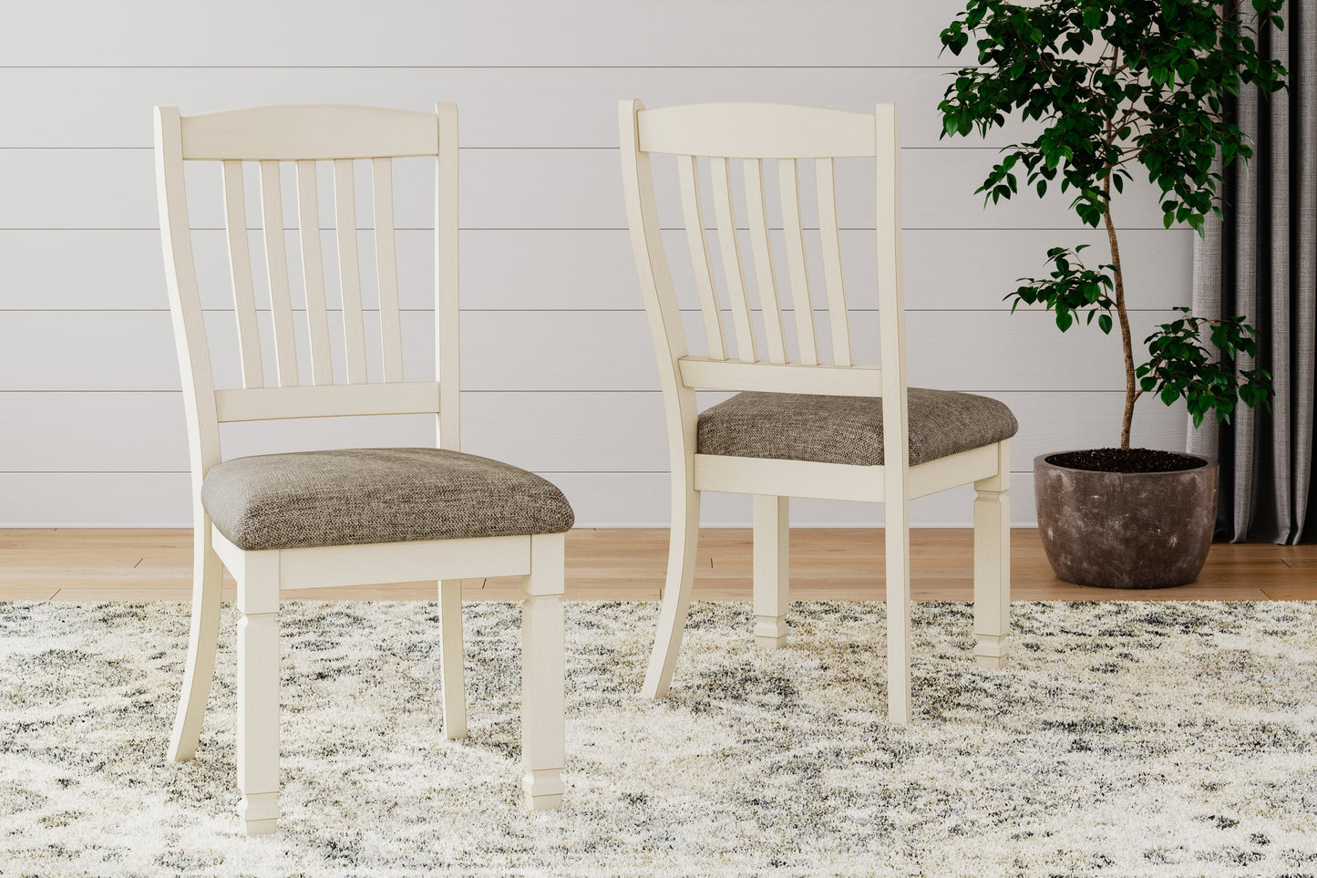 Auburndale Furniture Outlet - Ashley Furniture - Bolanburg Dining Room - Dining Chair (Set of 2) / Two-tone - D647-01X2