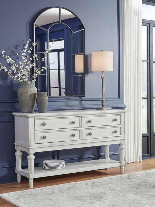 Auburndale Furniture Outlet - Ashley Furniture - Montelaine Dining Room - Dining Room Server / Antique White - D795-60