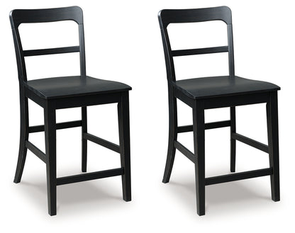 Auburndale Furniture Outlet - Ashley Furniture - Greddinton Counter Height Barstool (Set of 2) - Counter Height Barstool (Set of 2) / Multi - PCD824-124X2