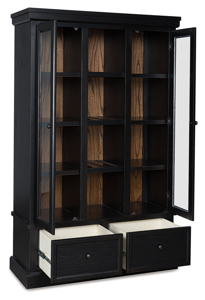 Auburndale Furniture Outlet - Ashley Furniture - Greddinton Curio - Curio / Black/Brown - PCD824-186