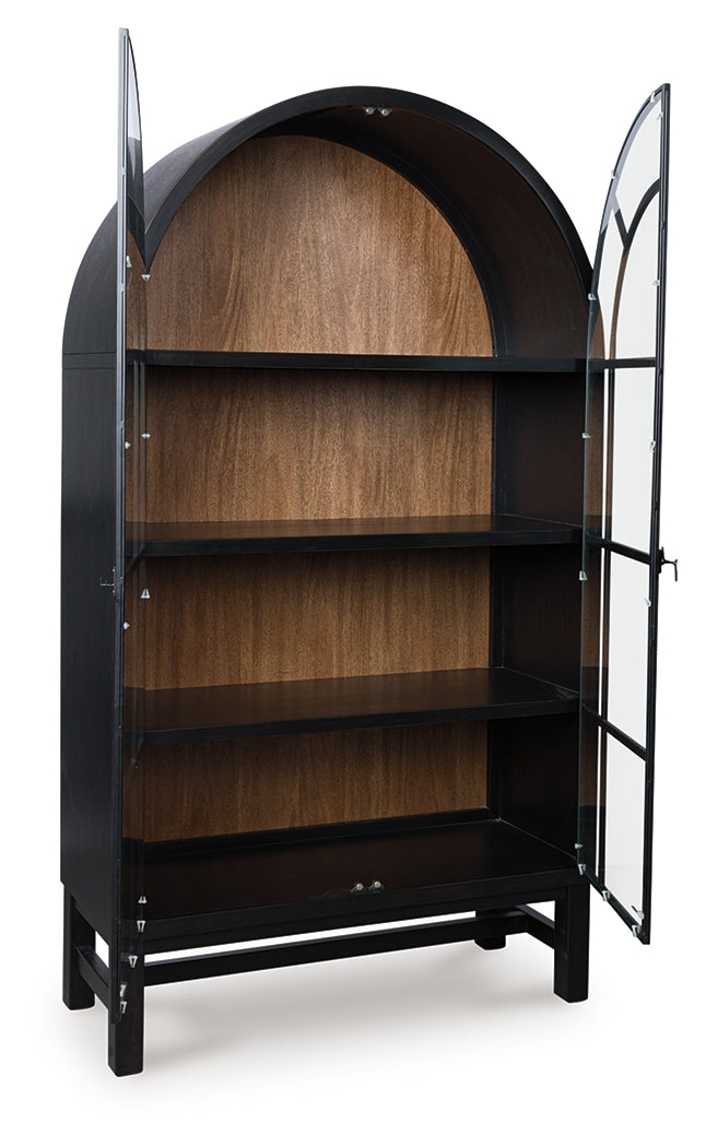 Auburndale Furniture Outlet - Ashley Furniture - Greddinton Display Cabinet - Display Cabinet / Brown/Black - PCD824-476