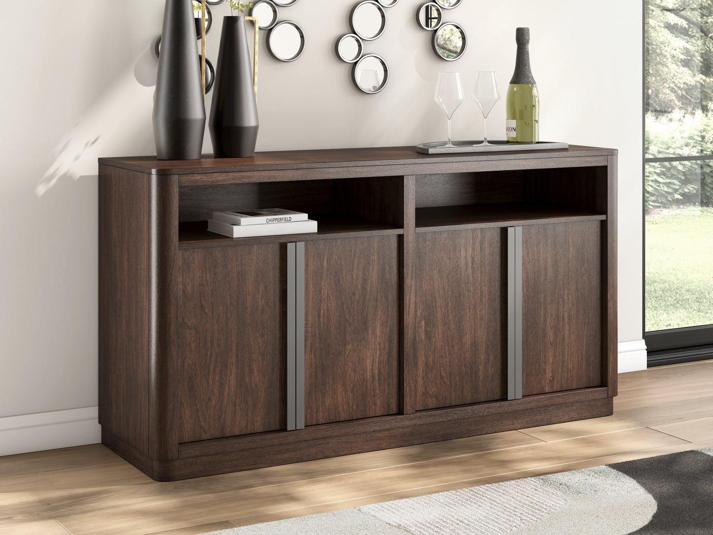 Auburndale Furniture Outlet - Ashley Furniture - Dilenno Dining Server - Dining Room Server / Dark Brown - PCD857-60