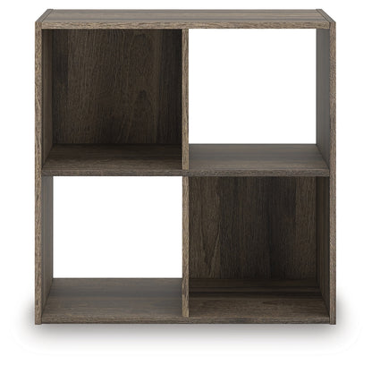 Auburndale Furniture Outlet - Ashley Furniture - Shallifer Four Cube Organizer - Four Cube Organizer / Brown - EA1104-2X2