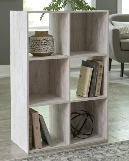 Auburndale Furniture Outlet - Ashley Furniture - Paxberry Six Cube Organizer - Six Cube Organizer / Whitewash - EA1811-3X2