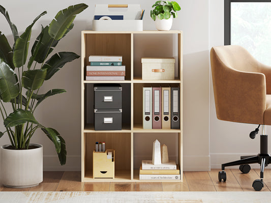 Auburndale Furniture Outlet - Ashley Furniture - Piperton Six Cube Organizer - Six Cube Organizer / Charcoal - EA5514-3X2
