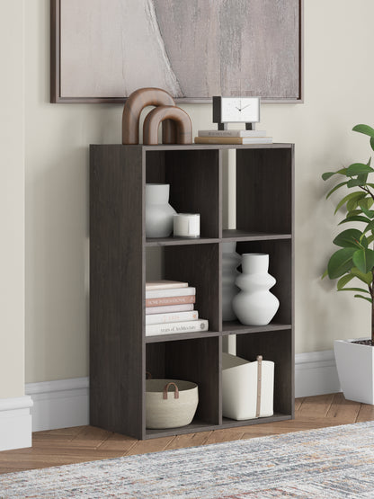 Auburndale Furniture Outlet - Ashley Furniture - Piperton Six Cube Organizer - Six Cube Organizer / Charcoal - EA5514-3X2